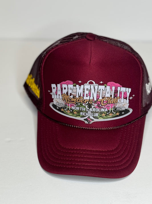 Burgundy RM Crown Trucker